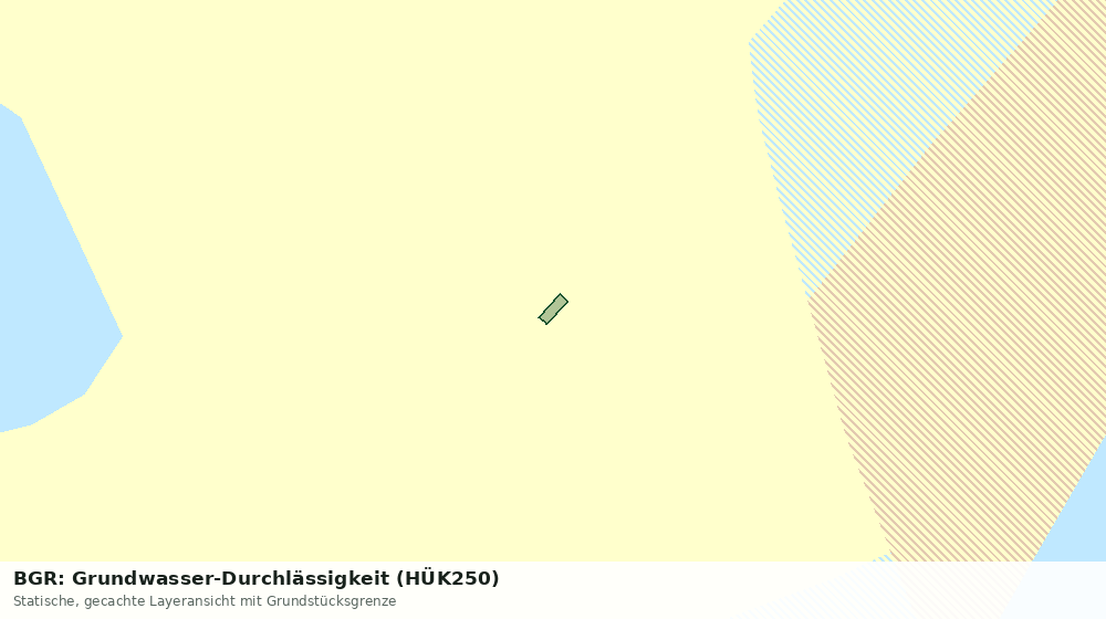 Statische Kartenansicht: BGR: Grundwasser-Durchlässigkeit (HÜK250)