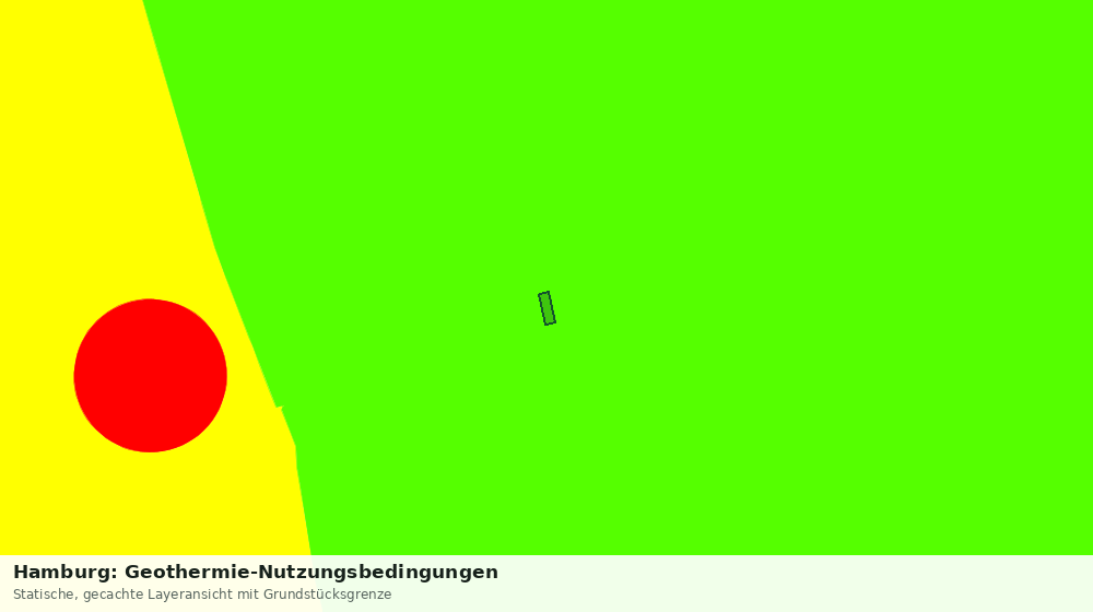 Statische Kartenansicht: Hamburg: Geothermie-Nutzungsbedingungen