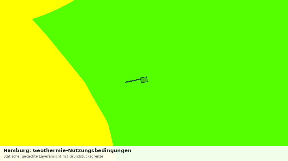 Statische Kartenansicht: Hamburg: Geothermie-Nutzungsbedingungen