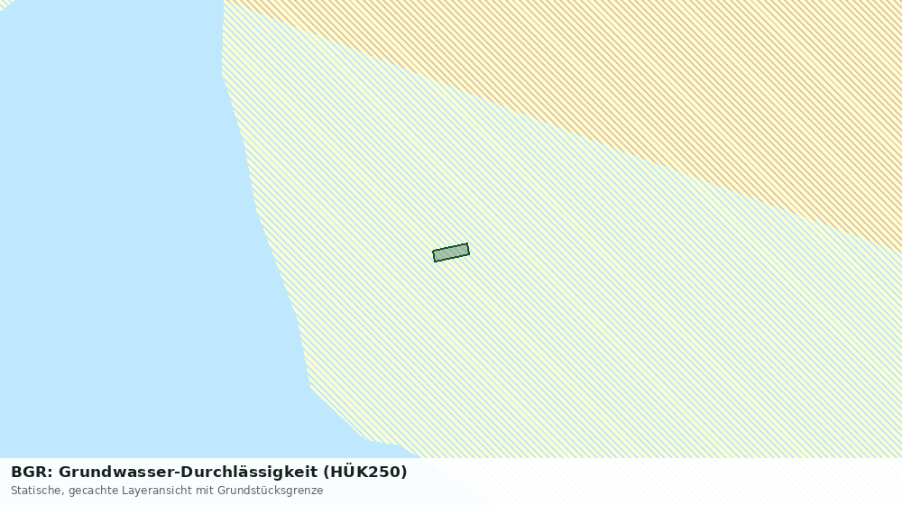 Statische Kartenansicht: BGR: Grundwasser-Durchlässigkeit (HÜK250)