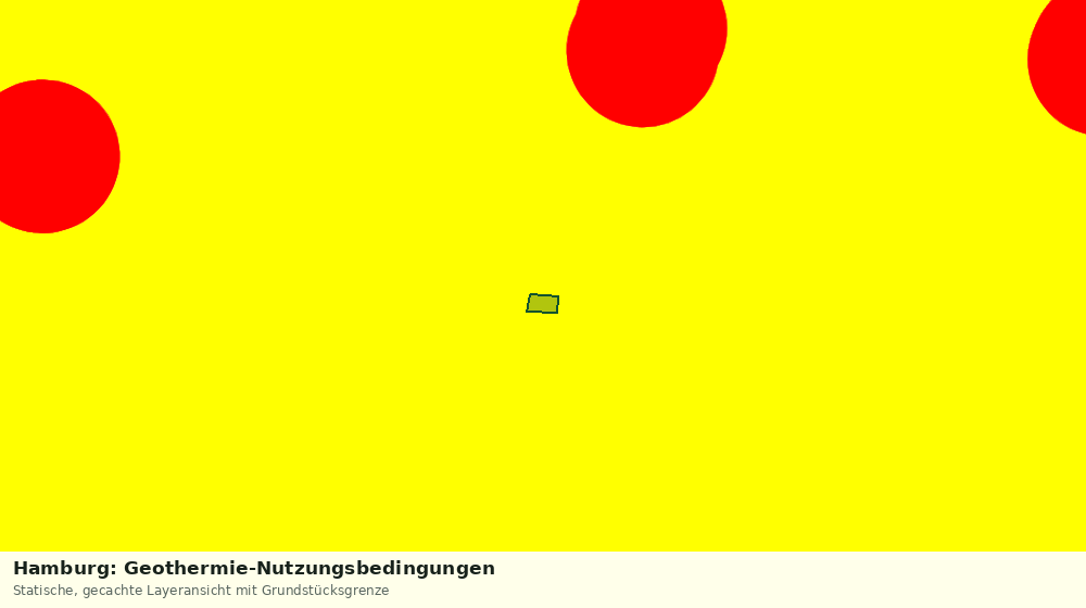 Statische Kartenansicht: Hamburg: Geothermie-Nutzungsbedingungen
