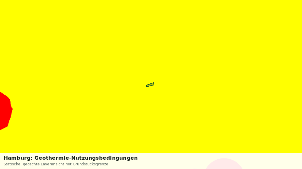 Statische Kartenansicht: Hamburg: Geothermie-Nutzungsbedingungen