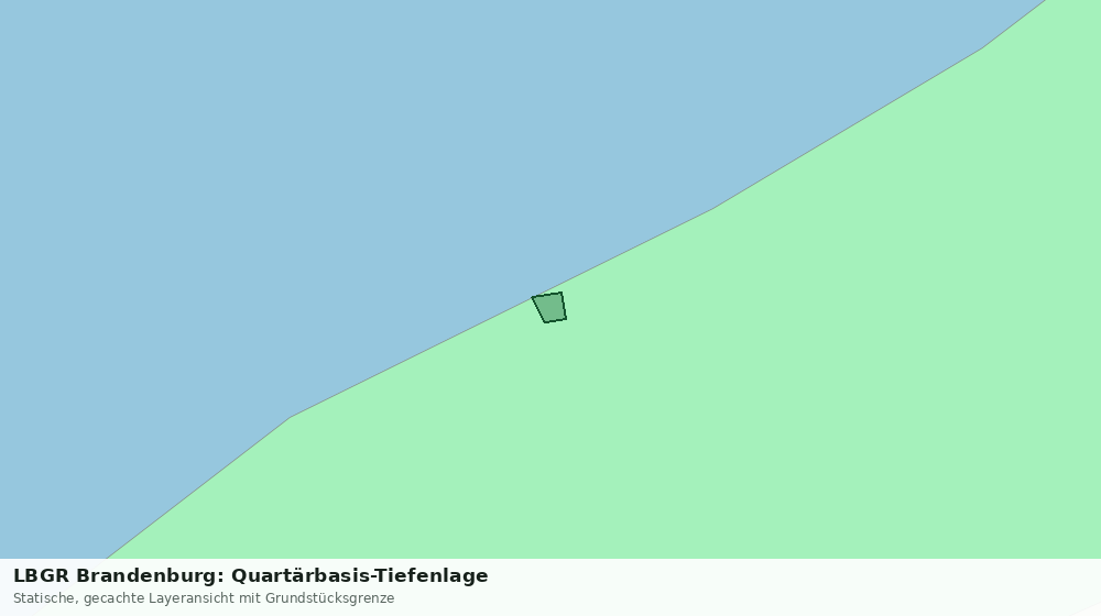 Statische Kartenansicht: LBGR Brandenburg: Quartärbasis-Tiefenlage