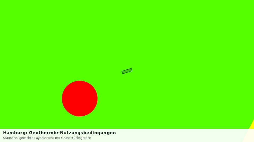Statische Kartenansicht: Hamburg: Geothermie-Nutzungsbedingungen