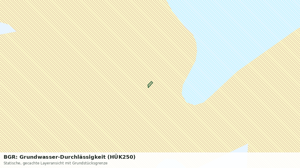 Statische Kartenansicht: BGR: Grundwasser-Durchlässigkeit (HÜK250)