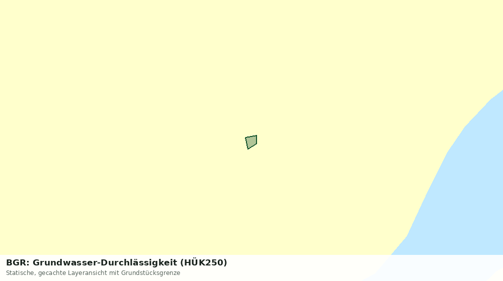 Statische Kartenansicht: BGR: Grundwasser-Durchlässigkeit (HÜK250)