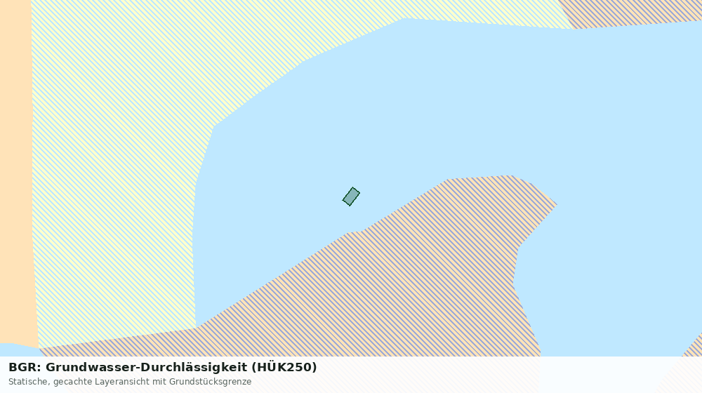 Statische Kartenansicht: BGR: Grundwasser-Durchlässigkeit (HÜK250)
