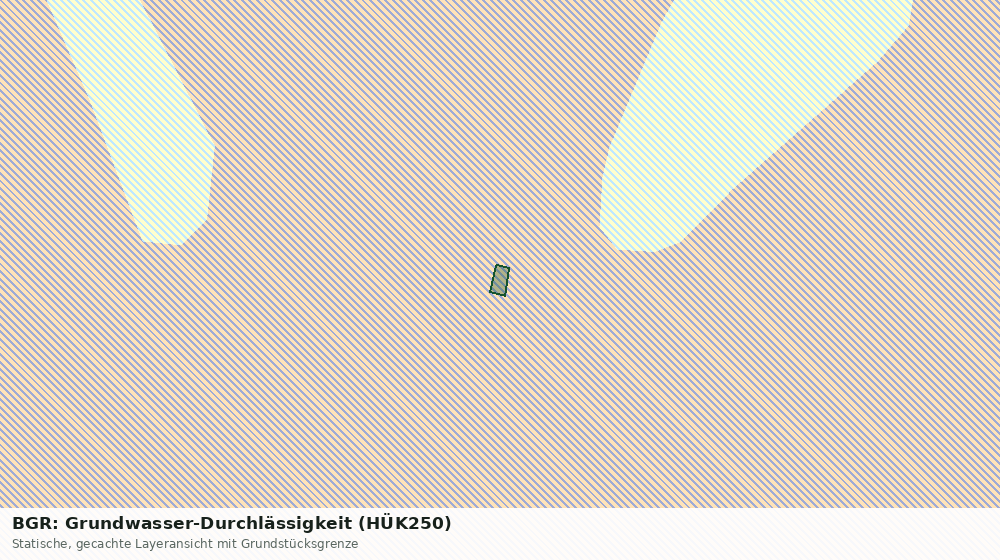 Statische Kartenansicht: BGR: Grundwasser-Durchlässigkeit (HÜK250)