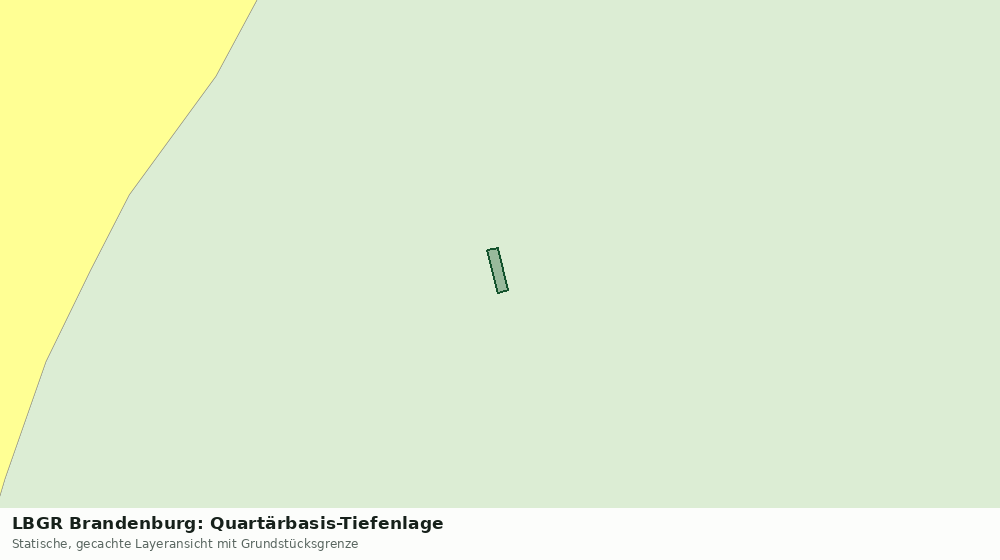 Statische Kartenansicht: LBGR Brandenburg: Quartärbasis-Tiefenlage