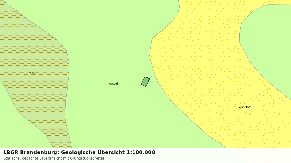 Statische Kartenansicht: LBGR Brandenburg: Geologische Übersicht 1:100.000