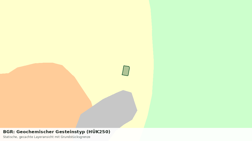 Statische Kartenansicht: BGR: Geochemischer Gesteinstyp (HÜK250)