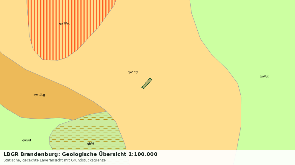 Statische Kartenansicht: LBGR Brandenburg: Geologische Übersicht 1:100.000