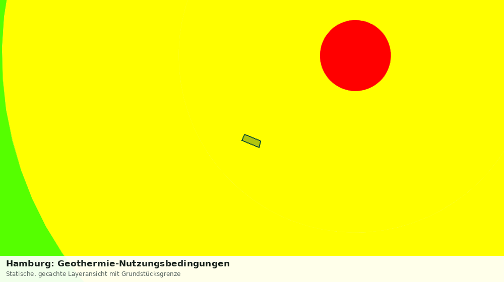 Statische Kartenansicht: Hamburg: Geothermie-Nutzungsbedingungen