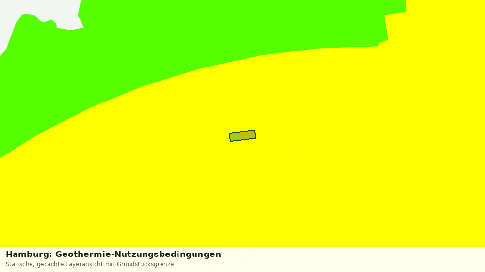 Statische Kartenansicht: Hamburg: Geothermie-Nutzungsbedingungen