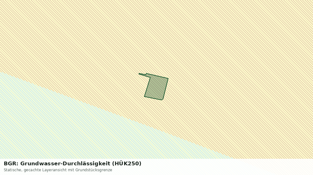 Statische Kartenansicht: BGR: Grundwasser-Durchlässigkeit (HÜK250)