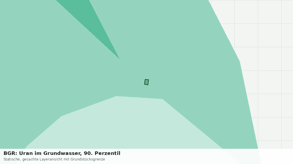 Statische Kartenansicht: BGR: Uran im Grundwasser, 90. Perzentil