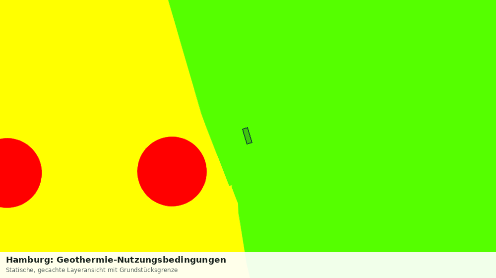 Statische Kartenansicht: Hamburg: Geothermie-Nutzungsbedingungen