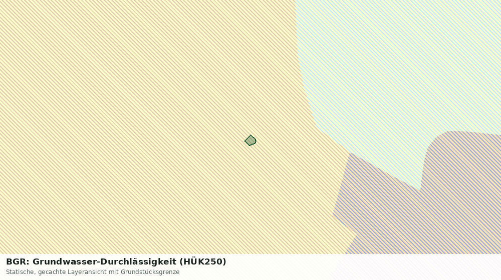 Statische Kartenansicht: BGR: Grundwasser-Durchlässigkeit (HÜK250)