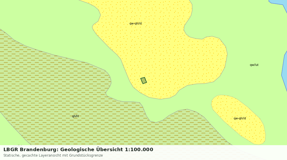 Statische Kartenansicht: LBGR Brandenburg: Geologische Übersicht 1:100.000