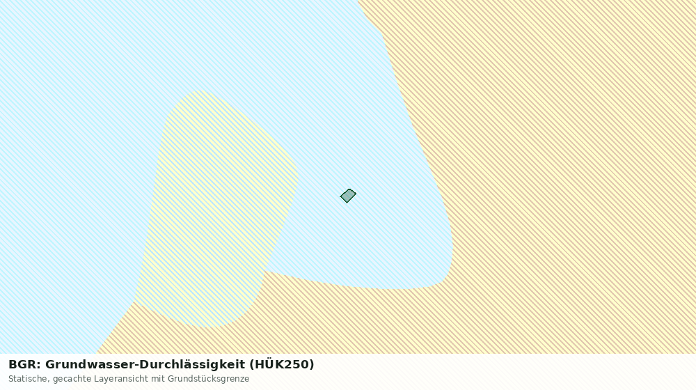 Statische Kartenansicht: BGR: Grundwasser-Durchlässigkeit (HÜK250)