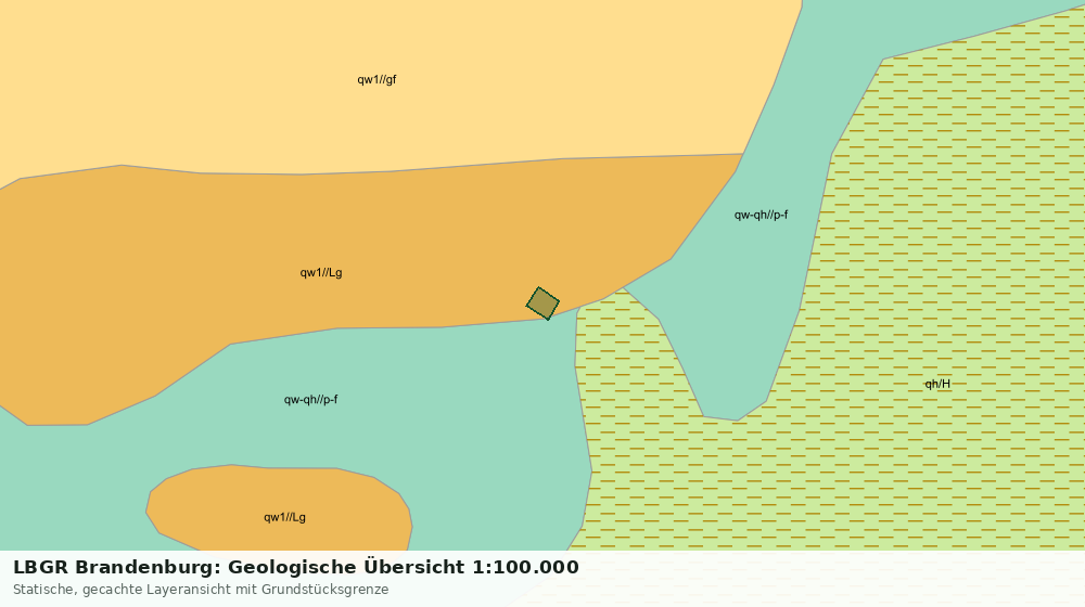 Statische Kartenansicht: LBGR Brandenburg: Geologische Übersicht 1:100.000