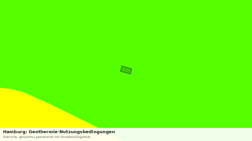 Statische Kartenansicht: Hamburg: Geothermie-Nutzungsbedingungen