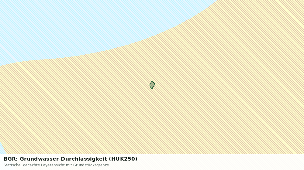 Statische Kartenansicht: BGR: Grundwasser-Durchlässigkeit (HÜK250)