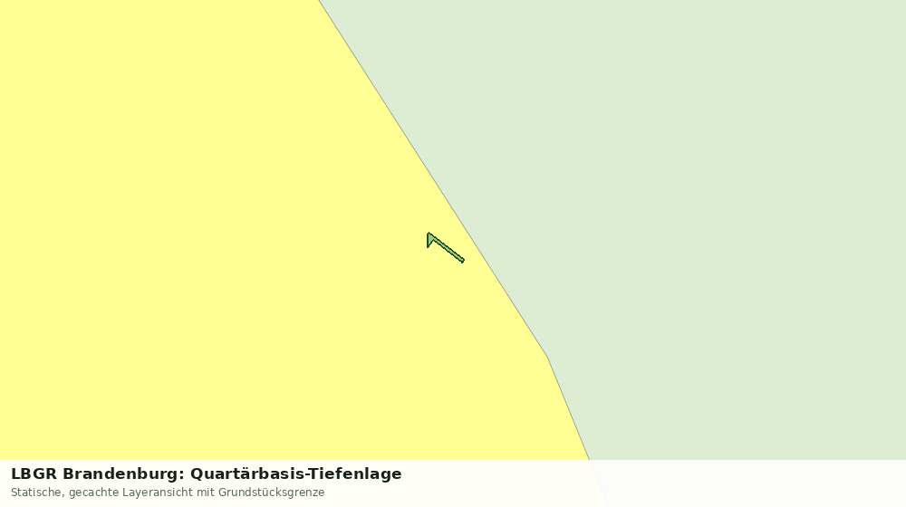 Statische Kartenansicht: LBGR Brandenburg: Quartärbasis-Tiefenlage