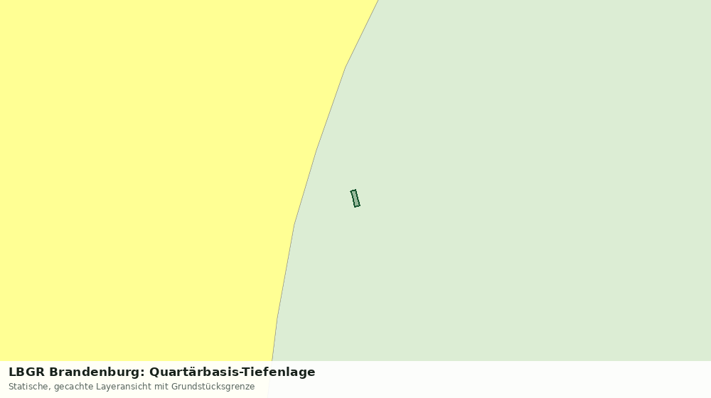 Statische Kartenansicht: LBGR Brandenburg: Quartärbasis-Tiefenlage