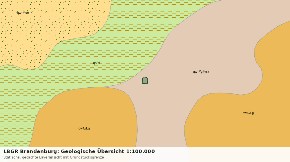 Statische Kartenansicht: LBGR Brandenburg: Geologische Übersicht 1:100.000