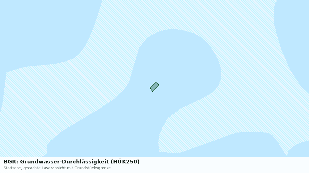 Statische Kartenansicht: BGR: Grundwasser-Durchlässigkeit (HÜK250)