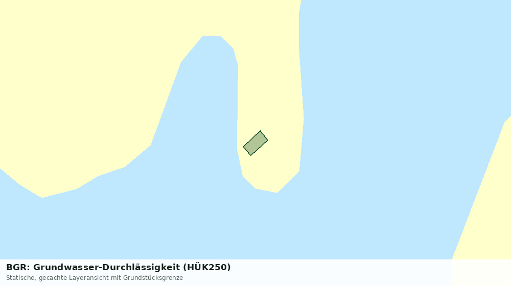 Statische Kartenansicht: BGR: Grundwasser-Durchlässigkeit (HÜK250)