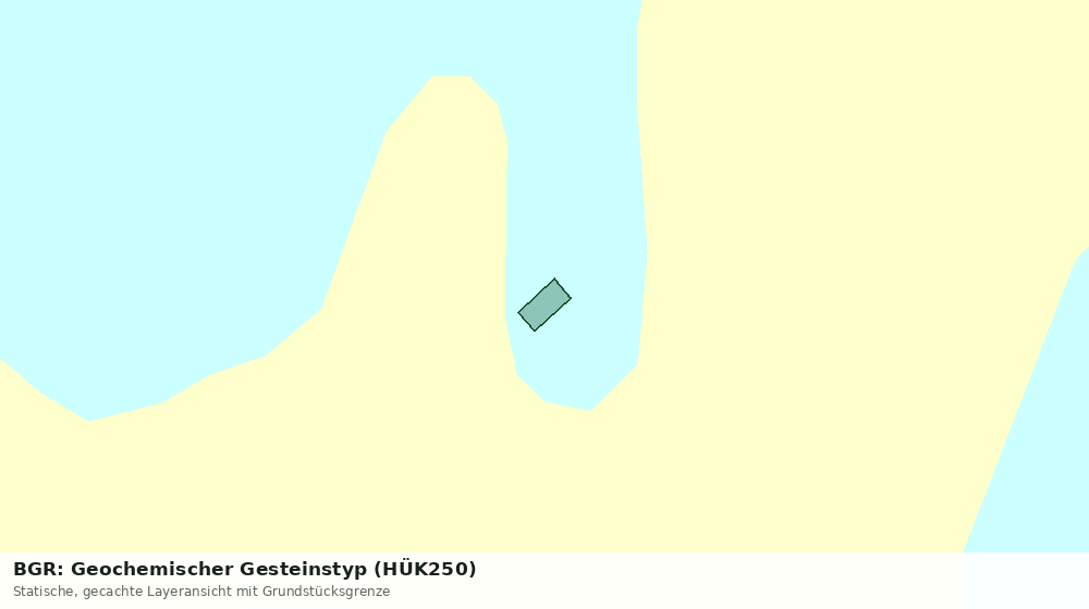 Statische Kartenansicht: BGR: Geochemischer Gesteinstyp (HÜK250)