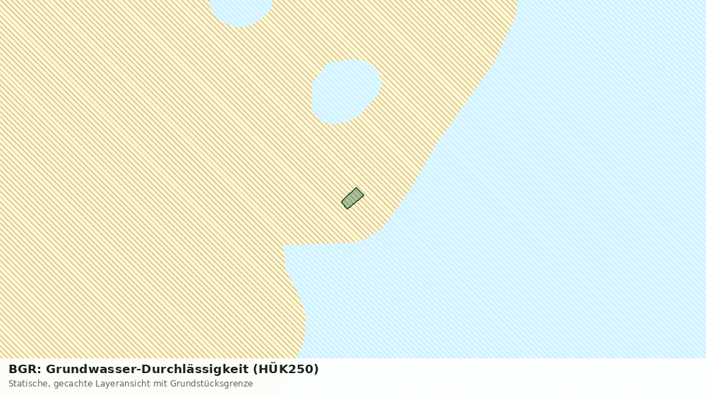 Statische Kartenansicht: BGR: Grundwasser-Durchlässigkeit (HÜK250)