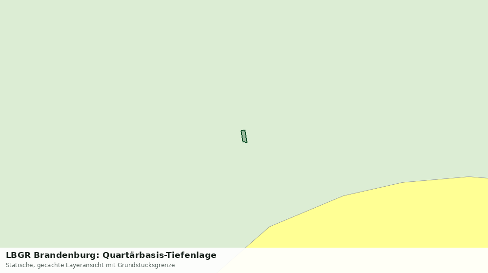 Statische Kartenansicht: LBGR Brandenburg: Quartärbasis-Tiefenlage