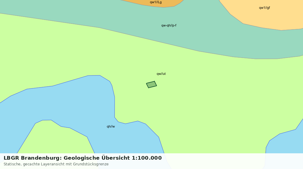 Statische Kartenansicht: LBGR Brandenburg: Geologische Übersicht 1:100.000