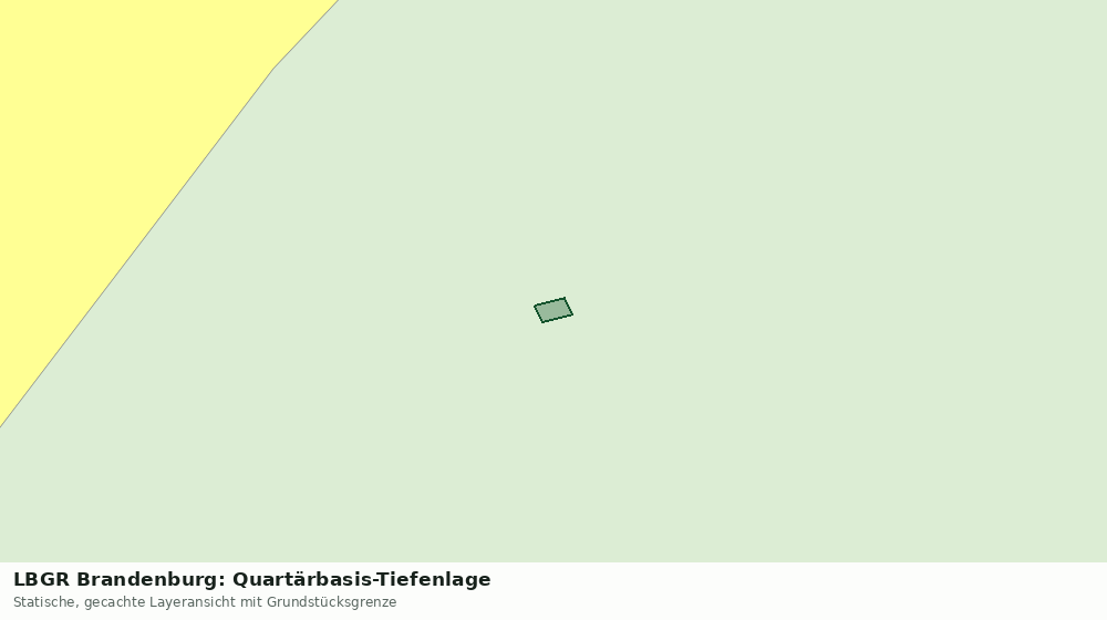 Statische Kartenansicht: LBGR Brandenburg: Quartärbasis-Tiefenlage