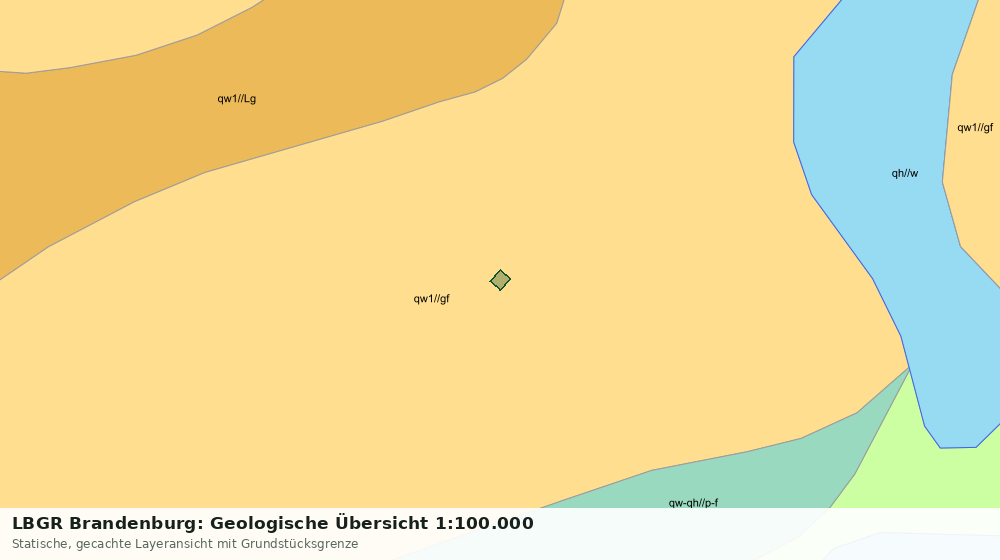 Statische Kartenansicht: LBGR Brandenburg: Geologische Übersicht 1:100.000