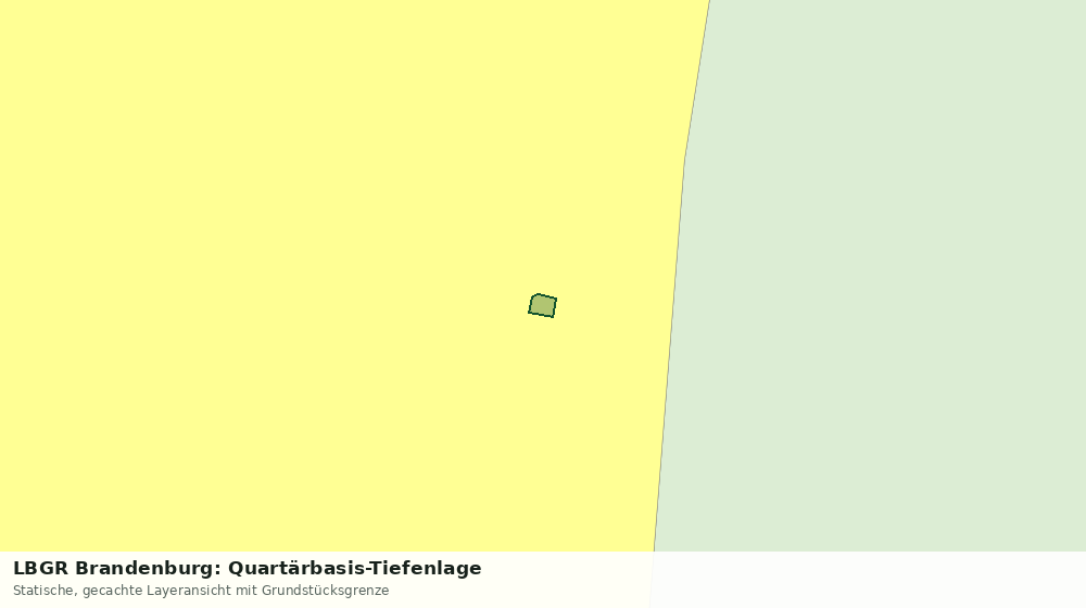 Statische Kartenansicht: LBGR Brandenburg: Quartärbasis-Tiefenlage