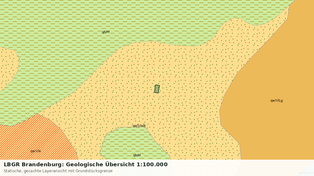 Statische Kartenansicht: LBGR Brandenburg: Geologische Übersicht 1:100.000