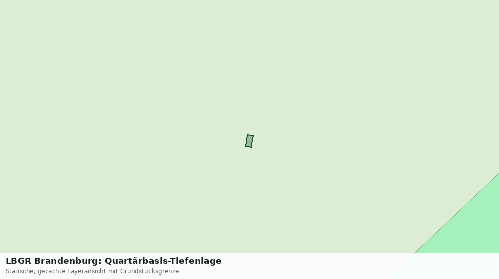 Statische Kartenansicht: LBGR Brandenburg: Quartärbasis-Tiefenlage