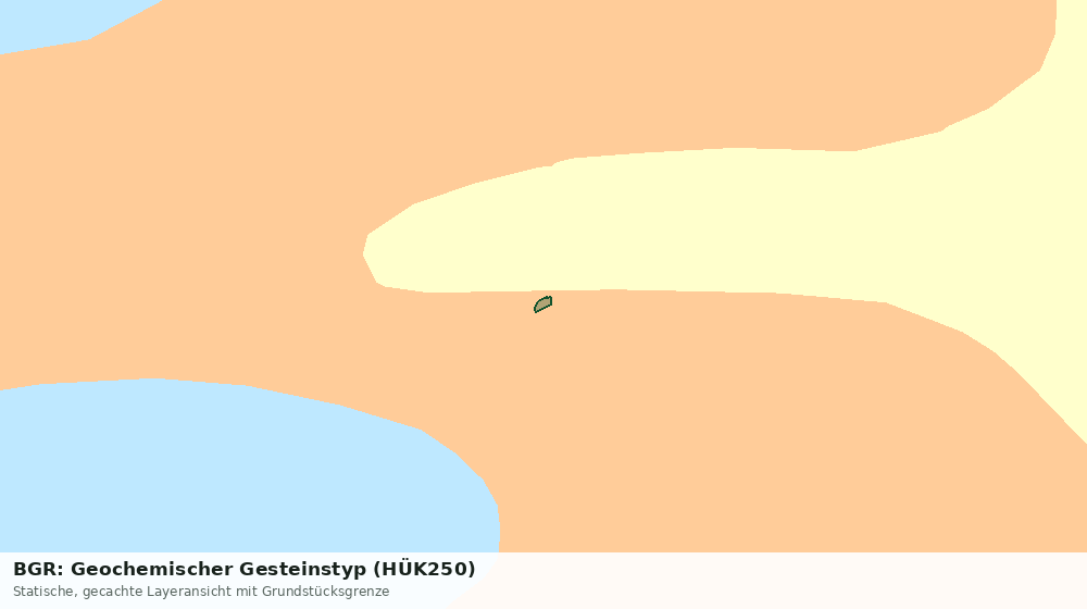 Statische Kartenansicht: BGR: Geochemischer Gesteinstyp (HÜK250)