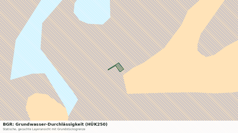 Statische Kartenansicht: BGR: Grundwasser-Durchlässigkeit (HÜK250)