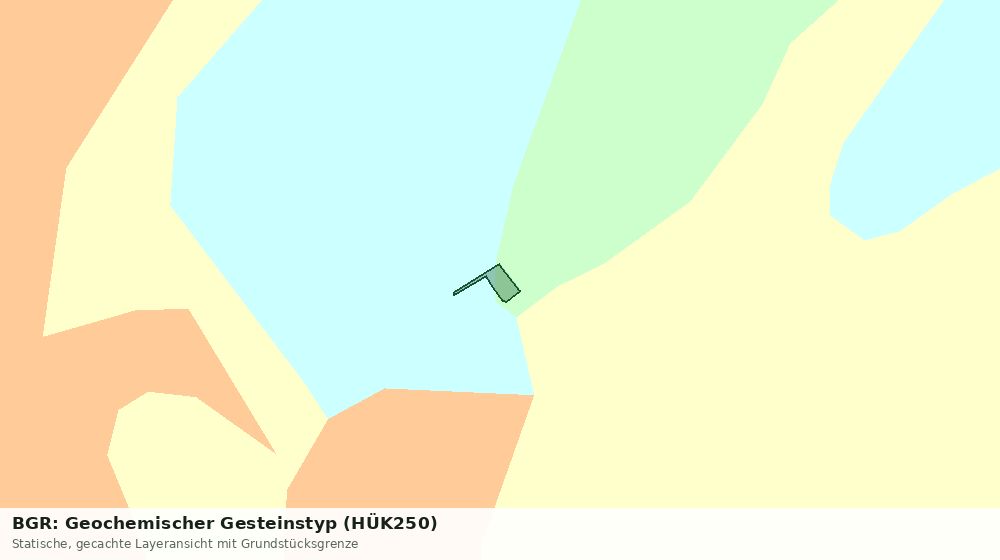 Statische Kartenansicht: BGR: Geochemischer Gesteinstyp (HÜK250)