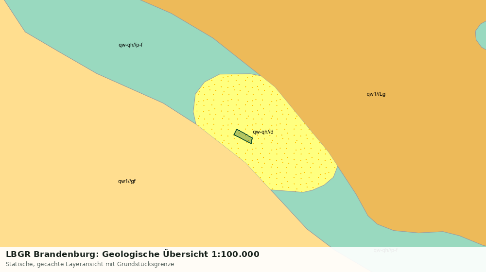 Statische Kartenansicht: LBGR Brandenburg: Geologische Übersicht 1:100.000