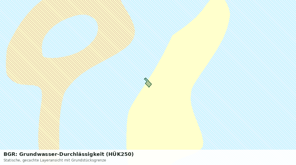 Statische Kartenansicht: BGR: Grundwasser-Durchlässigkeit (HÜK250)