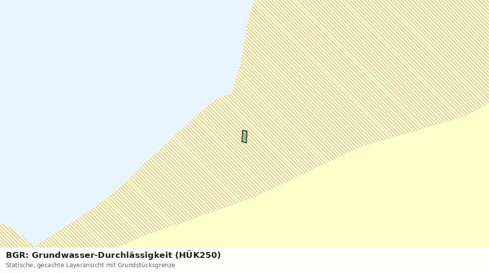 Statische Kartenansicht: BGR: Grundwasser-Durchlässigkeit (HÜK250)