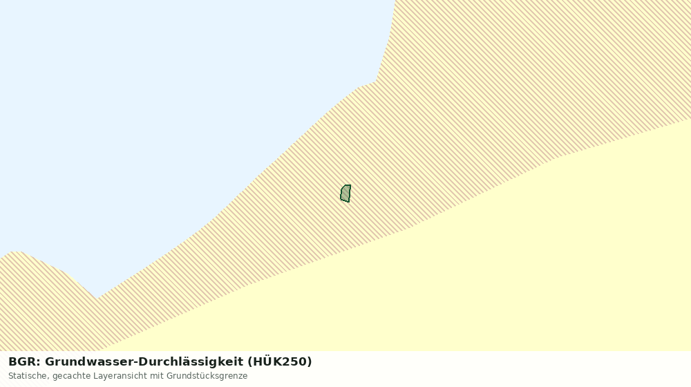 Statische Kartenansicht: BGR: Grundwasser-Durchlässigkeit (HÜK250)
