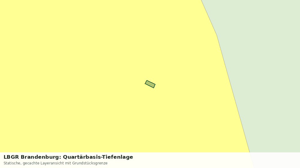 Statische Kartenansicht: LBGR Brandenburg: Quartärbasis-Tiefenlage