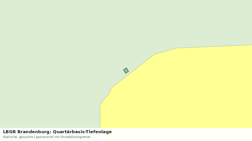 Statische Kartenansicht: LBGR Brandenburg: Quartärbasis-Tiefenlage